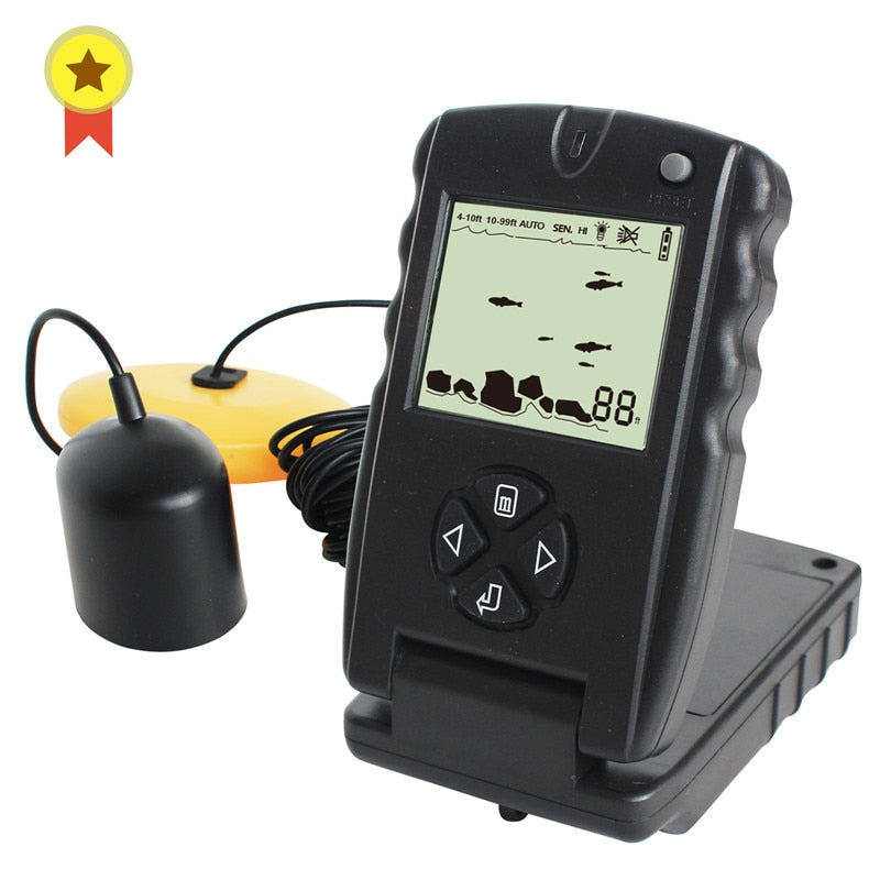 LuckyLaker Kayak Portable Handheld Fish Depth Finder Sonar LCD