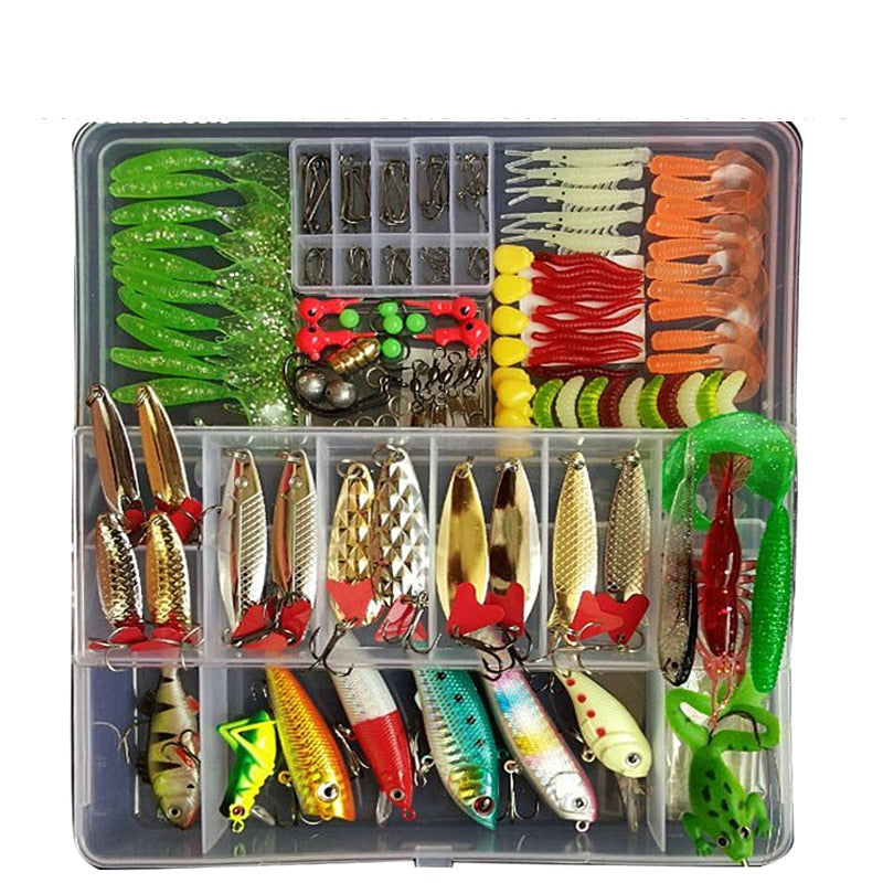 Cheap Multi Fishing Lures Set Wobblers Mixed Colors Soft Lure Kit