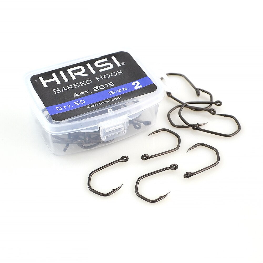 HIRISI Box 50pcs Fishing Hooks – Fish Wish Rod