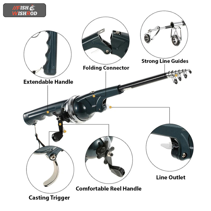 🌸Spring Sale-43% OFF🎣 Foldable Fishing Rod – Fish Wish Rod