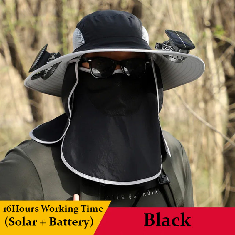 Load image into Gallery viewer, 🎃 Spooky Sale-37% OFF🐠Fishing Hat with Solar Fans
