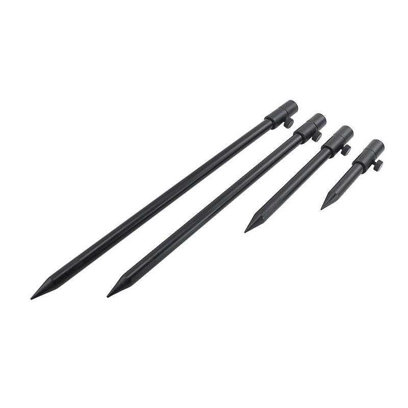 Load image into Gallery viewer, 2 x Carp Fishing Bank Sticks Aluminum Black Rod
