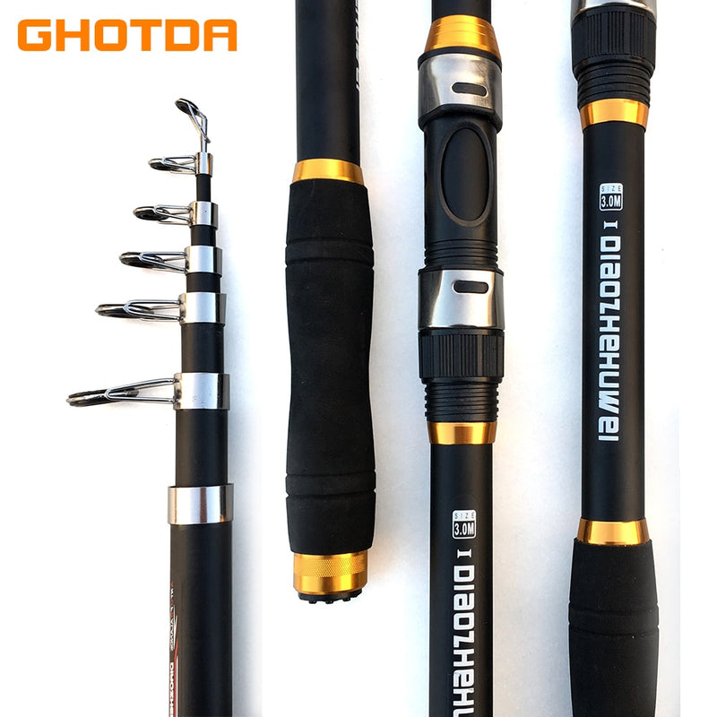 Load image into Gallery viewer, GHOTDA Telescopic Fishing Rod
