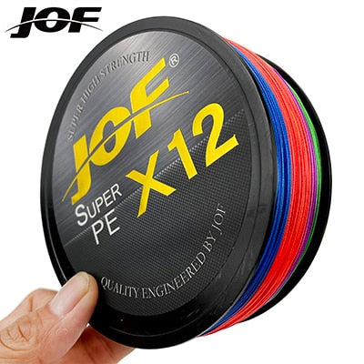 Load image into Gallery viewer, JOF 12 Strands Braided PE Fishing Line 100M-500M
