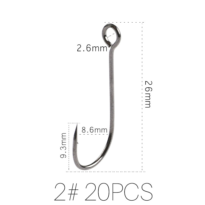 SUPERCONTINENT 20pcs Fishing Hooks