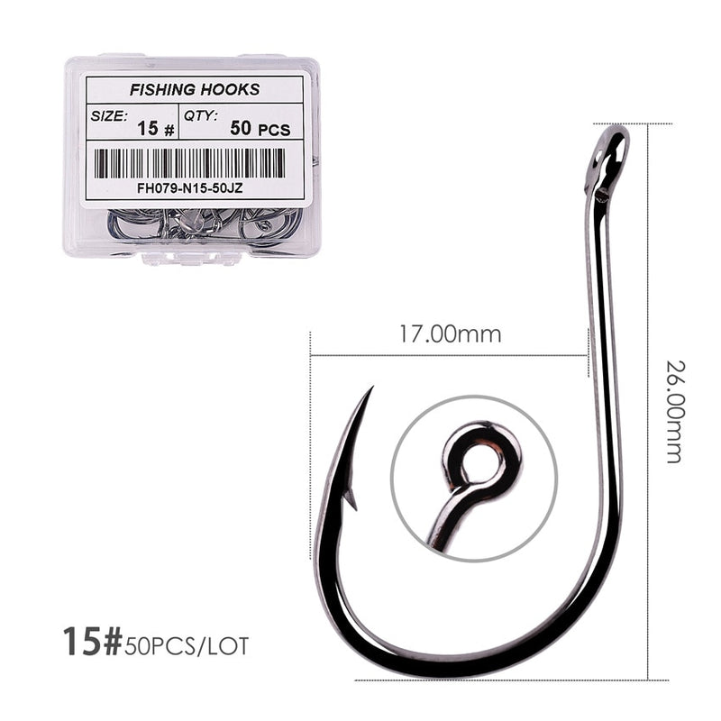 Load image into Gallery viewer, Box 50pcs Box Fishing Hooks
