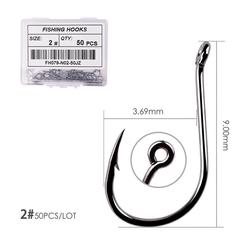 Load image into Gallery viewer, Box 50pcs Box Fishing Hooks
