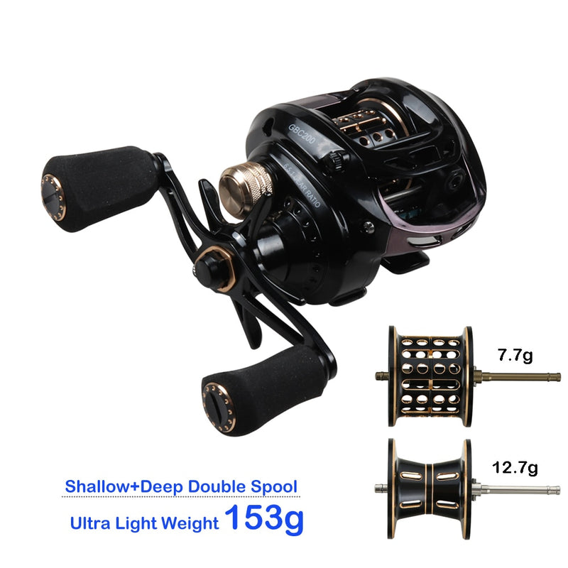 Load image into Gallery viewer, GBC200 Ultralight BFS Baitcasting Fishing Reel

