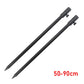 2 x Carp Fishing Bank Sticks Aluminum Black Rod