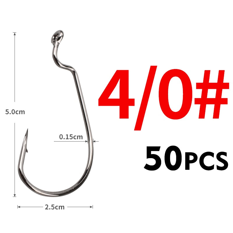 Load image into Gallery viewer, MEREDITH Box 50pcs Fishing Hooks
