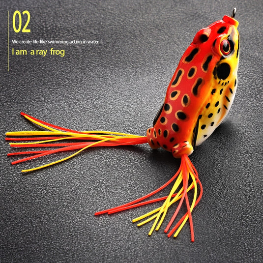 Soft Frog Fishing Lures 4 pcs + 20 space beans + 1 pvc box – Fish Wish Rod
