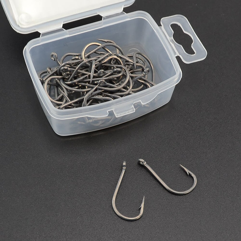 Load image into Gallery viewer, HIRISI 100pcs Coating Stainless Steel Fishing Hooks
