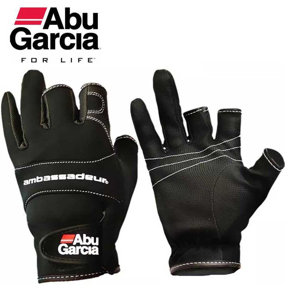 Jual Sale Daiwa Waterproof Fishing Gloves for Men PU Leather