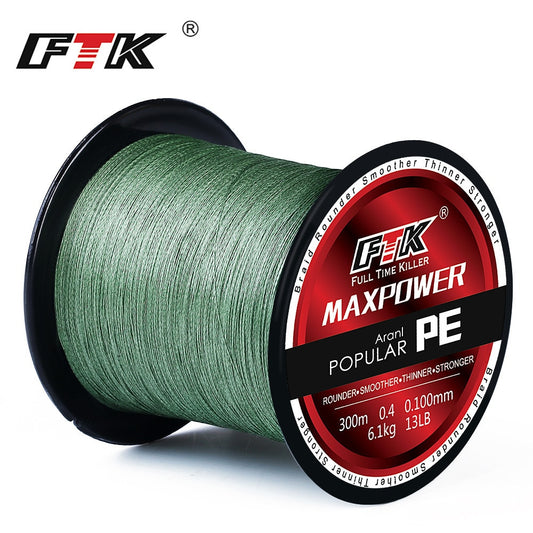 FTK Tirposeidon Series 300M PE Braided Fishing Line