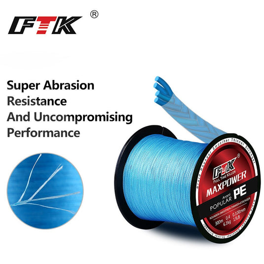 FTK Tirposeidon Series 300M PE Braided Fishing Line