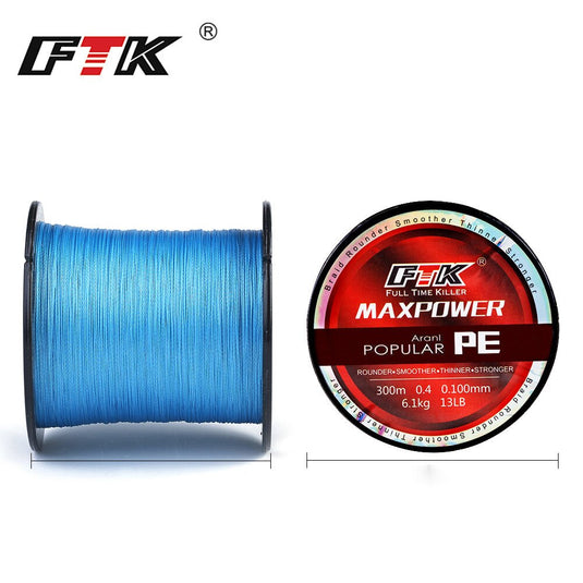 FTK Tirposeidon Series 300M PE Braided Fishing Line