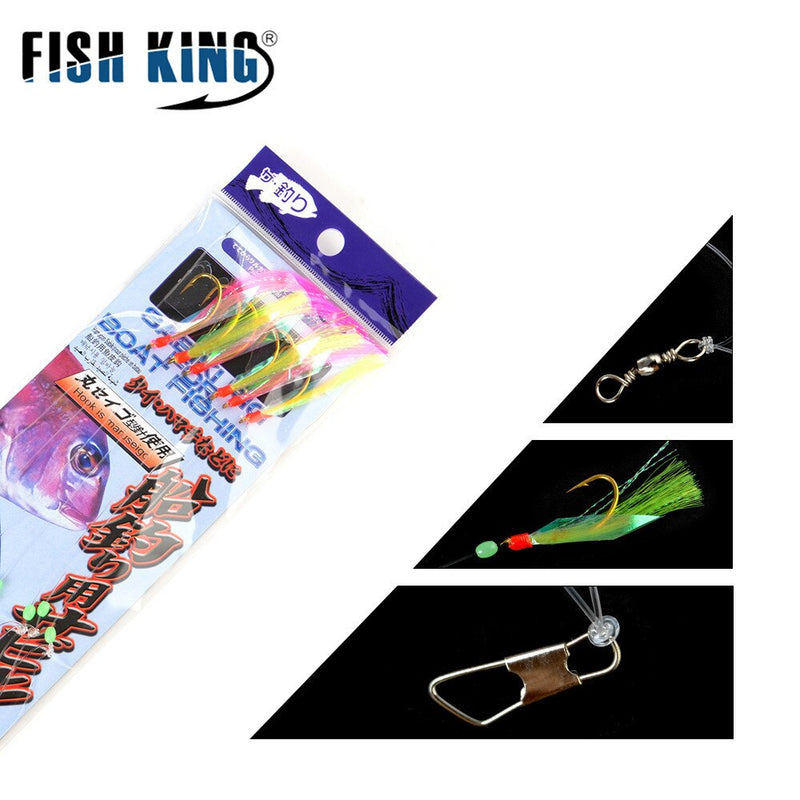 Load image into Gallery viewer, FISH KING Luminous Fishing Hooks
