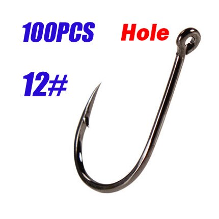Box 100pcs Steel Fishing Hooks