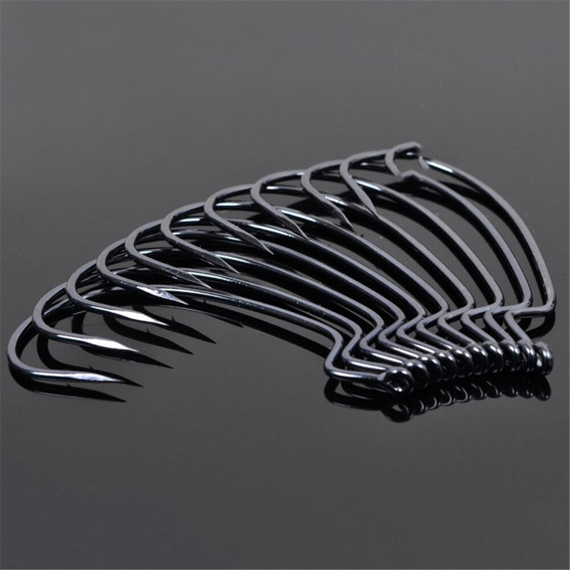 Load image into Gallery viewer, Set 10pcs Wide Gap Worm Fishing Hooks
