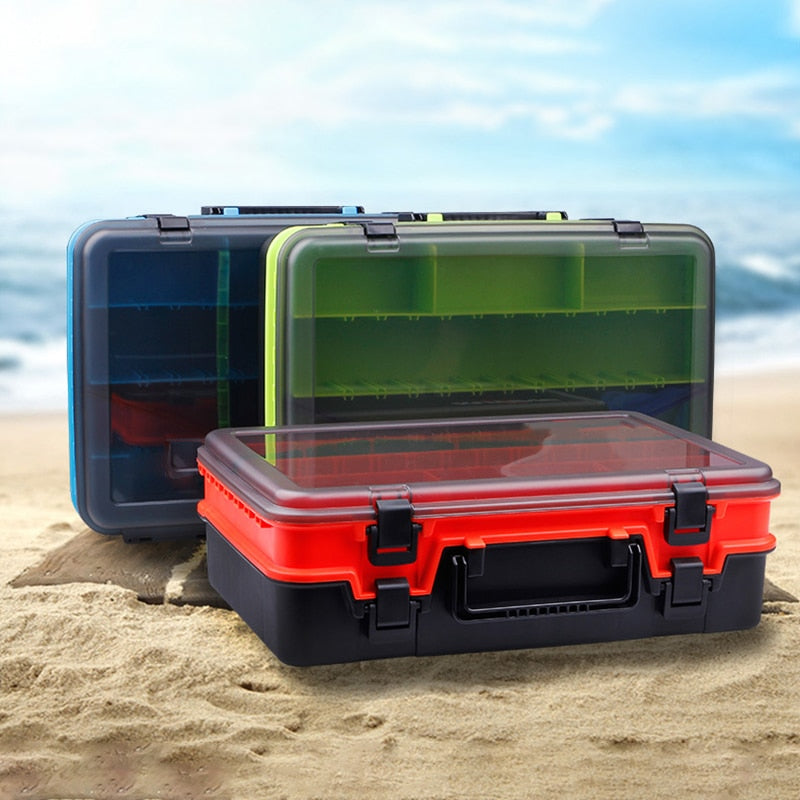 Load image into Gallery viewer, 🎃 Spooky Sale-30% OFF🐠Double-Layer Fishing Tackle Box
