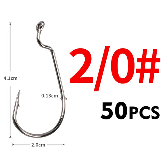 MEREDITH Box 50pcs Fishing Hooks