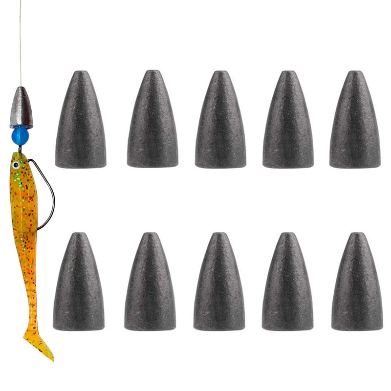 Load image into Gallery viewer, Fishing Bullet Weights 10 Pcs
