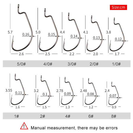 MEREDITH Box 50pcs Fishing Hooks