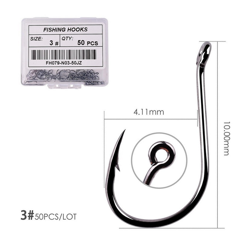 Load image into Gallery viewer, Box 50pcs Box Fishing Hooks
