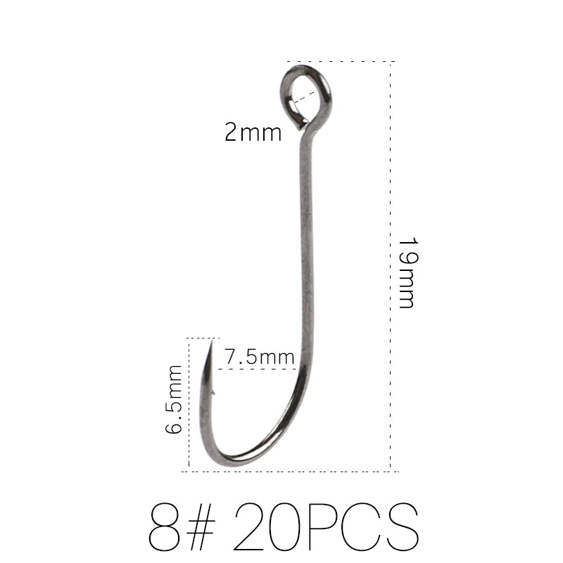 SUPERCONTINENT 20pcs Fishing Hooks