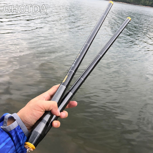 GHOTDA 3.6M -7.2M Carbon Fiber Fishing Rod