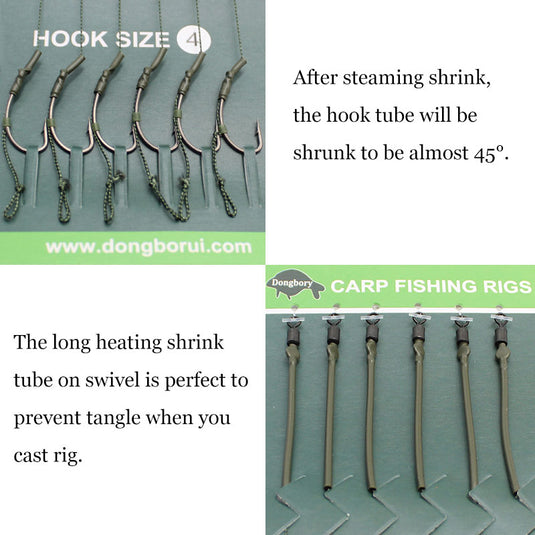6pcs Carp Fishing Hooks