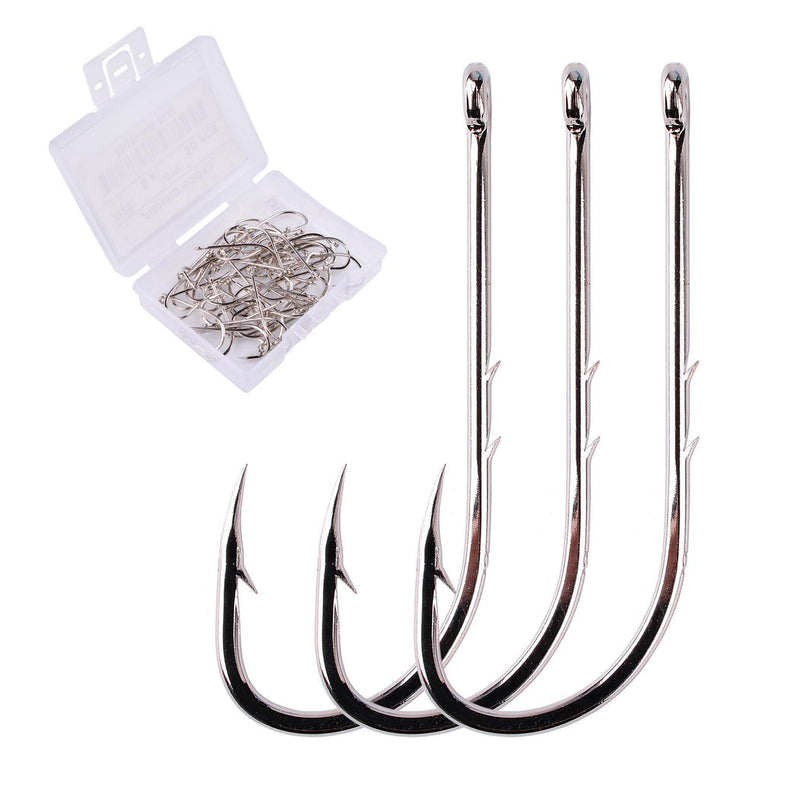 Load image into Gallery viewer, Box 50pcs Long Shank Fishing Hooks
