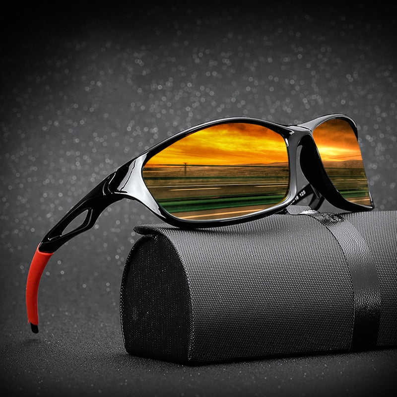 Classic Fishing Sunglasses Men Polarized Metal Square Frame UV400